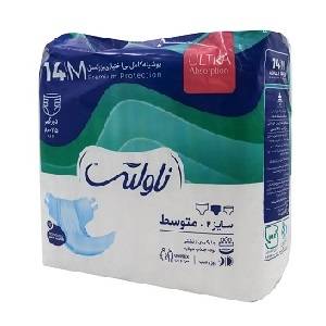 پوشینه بزرگسالان کتانی سایز متوسط 14 عددی ناولتی
